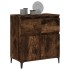 Aparador madera contrachapada color roble ahumado 60x35x70