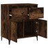Aparador madera contrachapada color roble ahumado 60x35x70