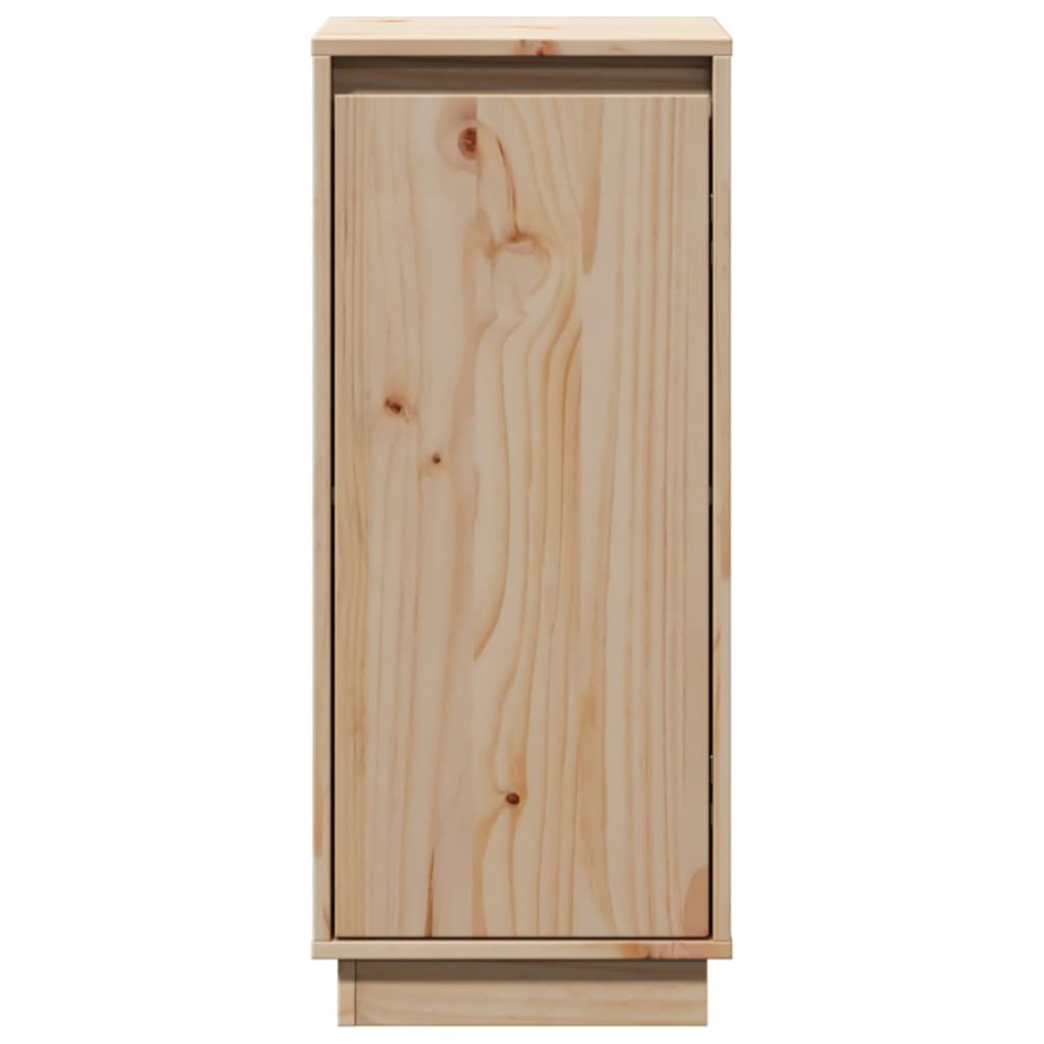 Aparador 2 uds madera maciza de pino 31,5x34x75