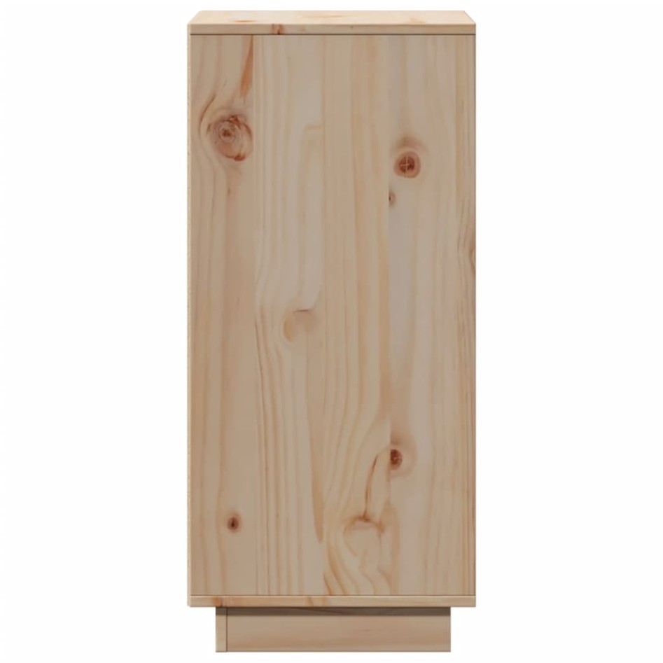 Aparador 2 uds madera maciza de pino 31,5x34x75