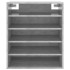 Mueble zapatero madera contrachapada gris hormigón 60x35x70
