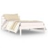 Estructura de cama sin colchón madera pino blanco 100x200