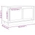 Mueble para TV madera contrachapada roble ahumado 80x35x45