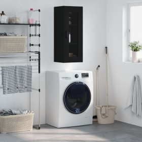 Armario de pared negro 34,5x34x90