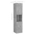 Armario de baño madera contrachapada gris hormigón 30x30x130