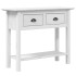Mesa consola BODO madera maciza de pino blanco 91x35x74