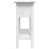 Mesa consola BODO madera maciza de pino blanco 91x35x74