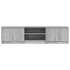 Mueble de TV madera contrachapada gris Sonoma 140x40x35,5
