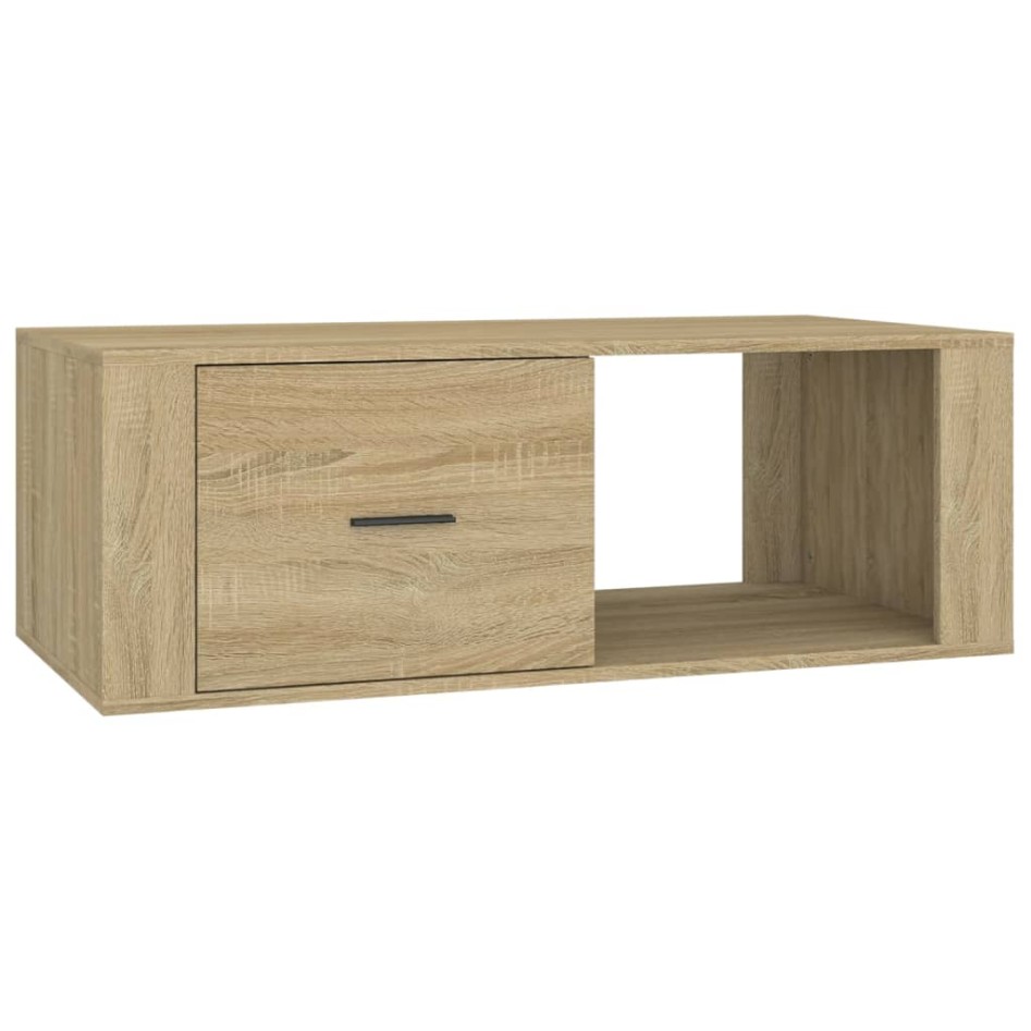 Mesa de centro madera contrachapada roble Sonoma 100x50,5x35