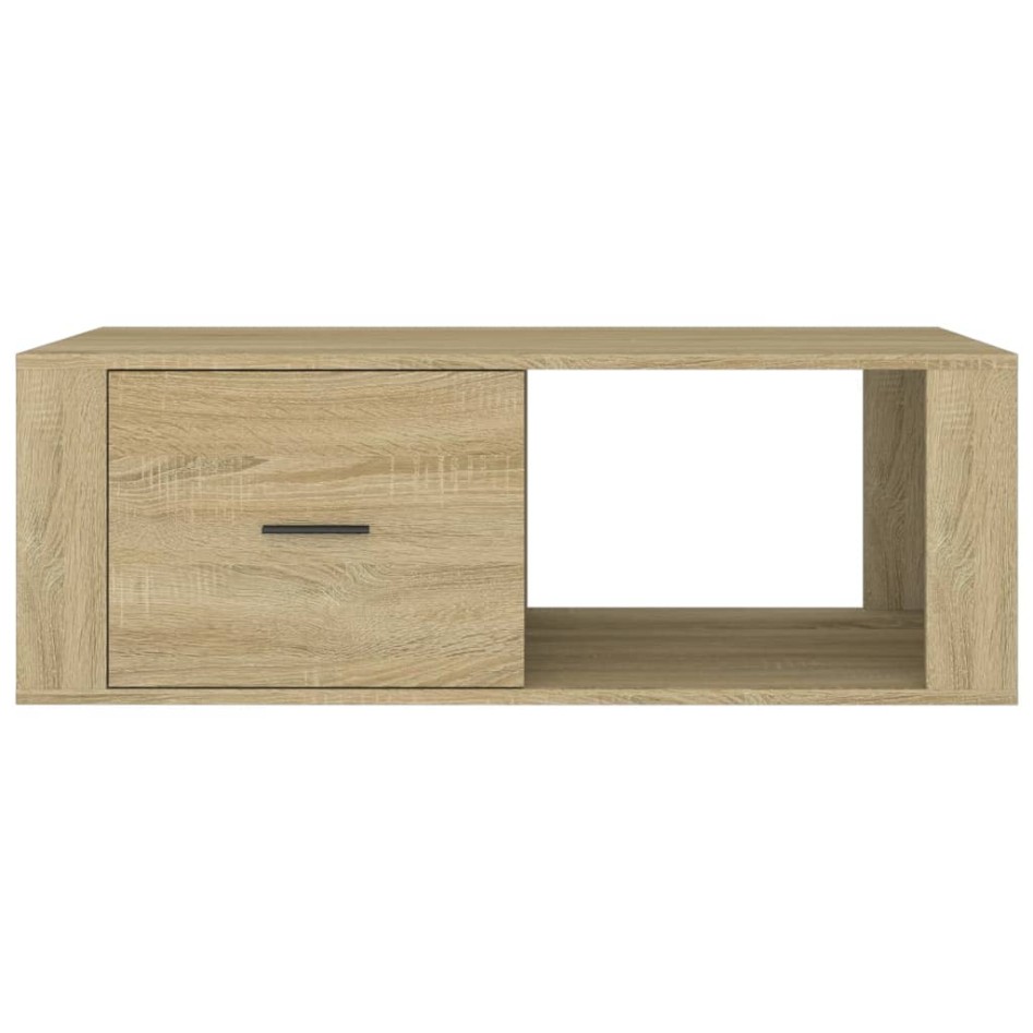 Mesa de centro madera contrachapada roble Sonoma 100x50,5x35