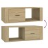 Mesa de centro madera contrachapada roble Sonoma 100x50,5x35
