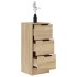 Aparador de madera contrachapada roble Sonoma 30x30x70