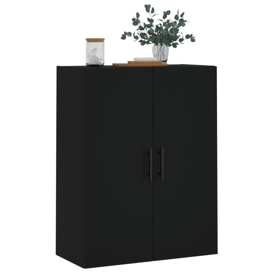 Armario de pared negro 69,5x34x90