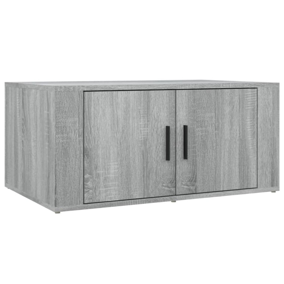 Mesa de centro madera contrachapada gris Sonoma 80x50x36