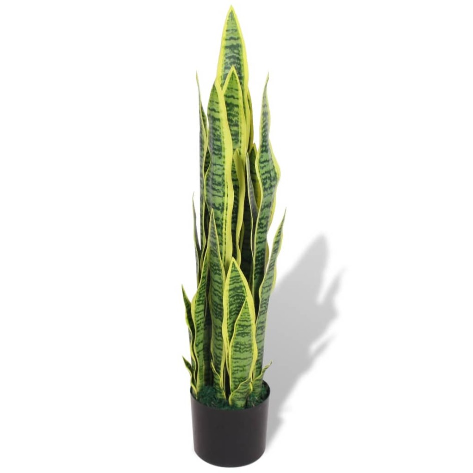 Planta sansevieria artificial con macetero 90 cm