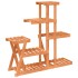 Soporte para flores madera maciza de abeto 95x25x96