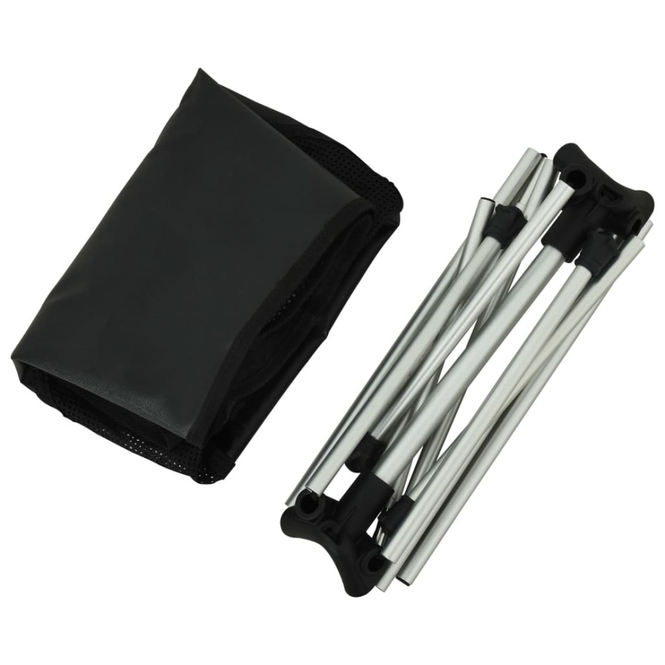 Sillas camping plegables 2 uds con bolsa aluminio 54x50x65