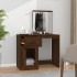 Tocador espejo madera contrachapada roble marrón 90x50x132,5