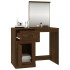 Tocador espejo madera contrachapada roble marrón 90x50x132,5