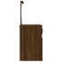Tocador espejo madera contrachapada roble marrón 90x50x132,5