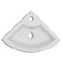 Lavabo con rebosadero blanco 45x32x12,5