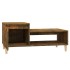 Mesa de centro madera contrachapada roble ahumado 100x50x45