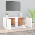 Mueble de TV madera maciza de pino blanco 80x35x40,5