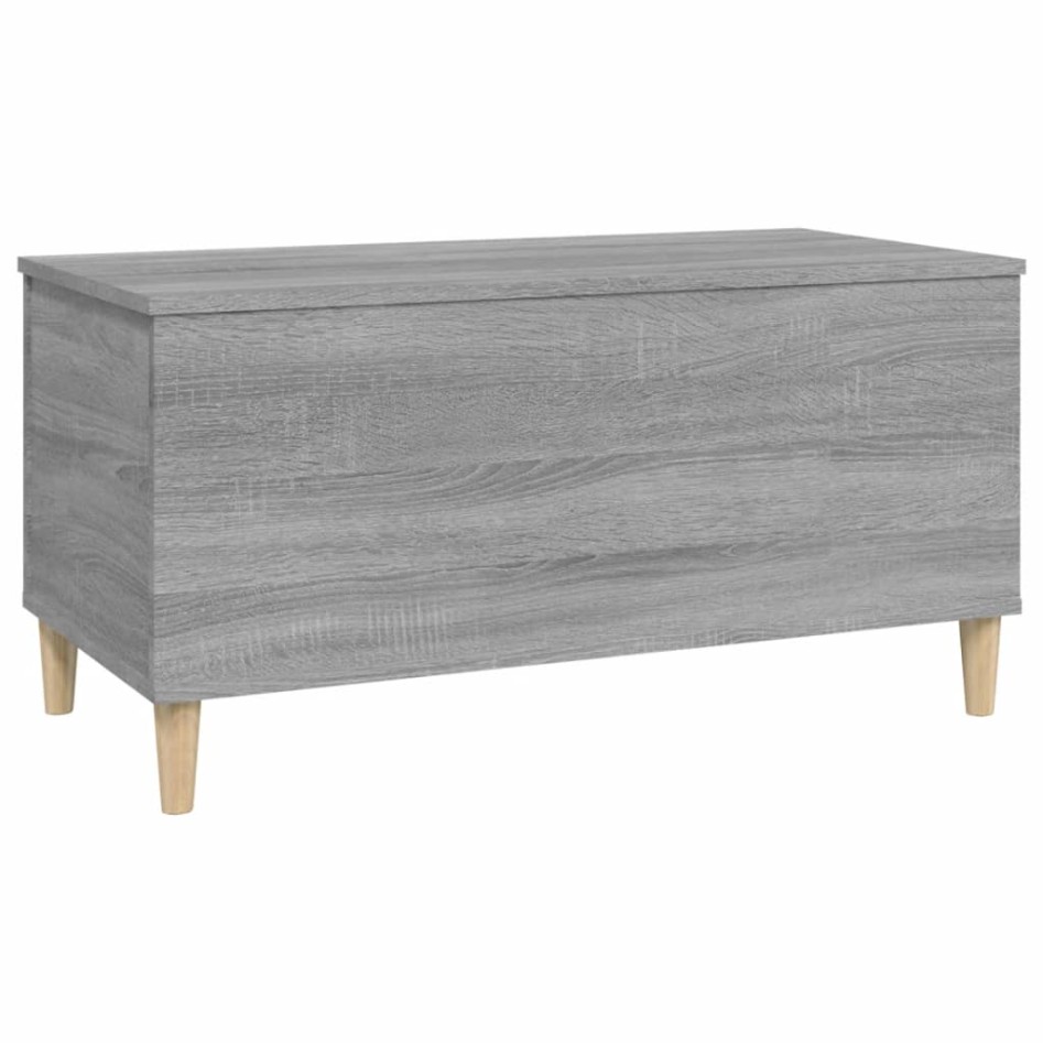 Mesa de centro madera contrachapada gris Sonoma 90x44,5x45