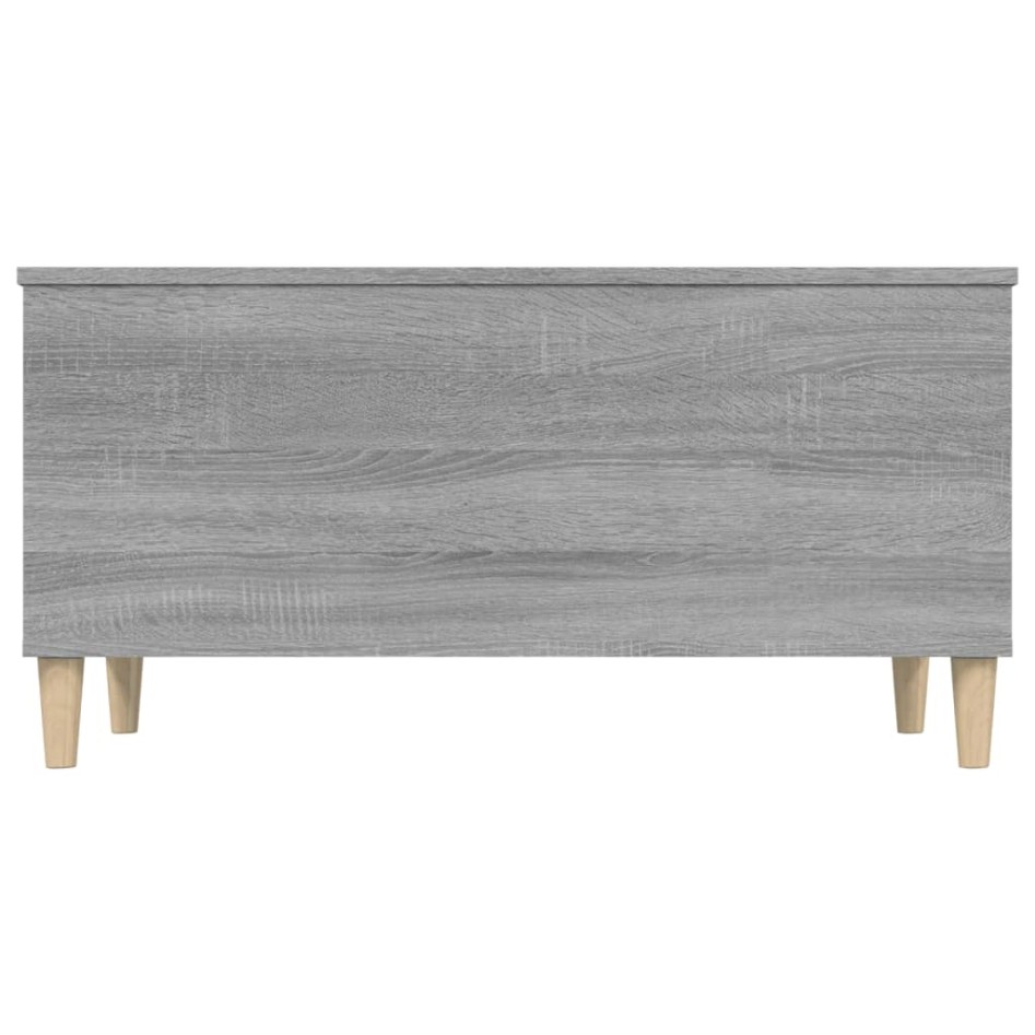 Mesa de centro madera contrachapada gris Sonoma 90x44,5x45