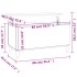 Mesa de centro madera contrachapada gris Sonoma 90x44,5x45