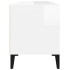 Mueble de TV madera contrachapada blanco brillo