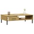 Mesa de centro patas de metal OSLO madera maciza pino