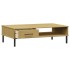 Mesa de centro patas de metal OSLO madera maciza pino