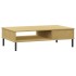 Mesa de centro patas de metal OSLO madera maciza pino