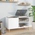 Mueble para discos madera contrachapada blanco 84,5x38x48