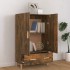 Aparador madera contrachapada roble ahumado 70x31x115