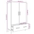 Aparador madera contrachapada roble ahumado 70x31x115