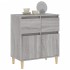 Aparador de madera contrachapada gris Sonoma 60x35x70