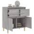 Aparador de madera contrachapada gris Sonoma 60x35x70