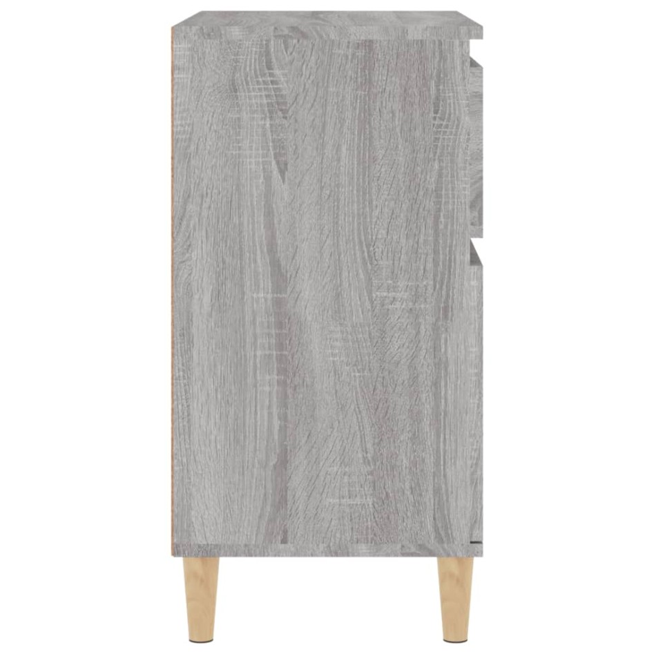 Aparador de madera contrachapada gris Sonoma 60x35x70
