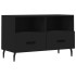Mueble para TV madera contrachapada negro 80x36x50