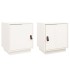 Mesitas de noche 2 uds madera maciza pino blanco 40x34x45