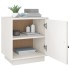 Mesitas de noche 2 uds madera maciza pino blanco 40x34x45