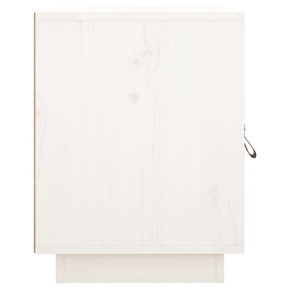 Mesitas de noche 2 uds madera maciza pino blanco 40x34x45