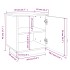 Mesitas de noche 2 uds madera maciza pino blanco 40x34x45