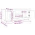 Mueble para TV madera contrachapada gris Sonoma 102x35x45