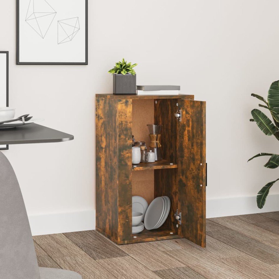 Aparador madera contrachapada color roble ahumado 40x33x70