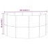 Jardinera arriate acero recubrimiento polvo plata 140x140x68