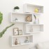 Estante cubo de pared 4 uds contrachapado blanco 60x15x23