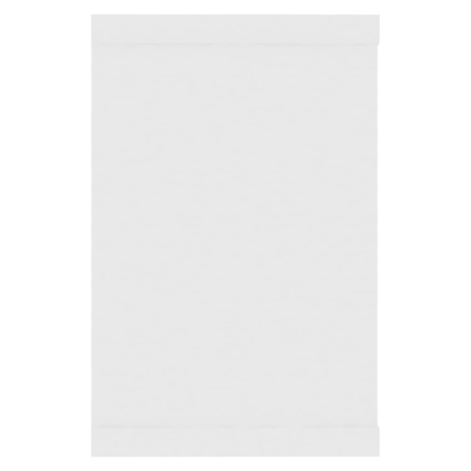 Estante cubo de pared 4 uds contrachapado blanco 60x15x23